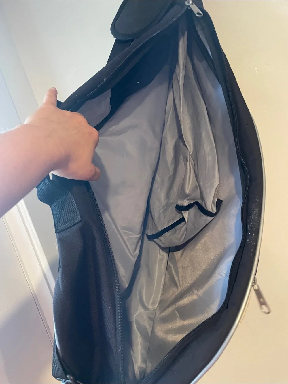 adidas Black and White Barricade Tennis Duffel Bag